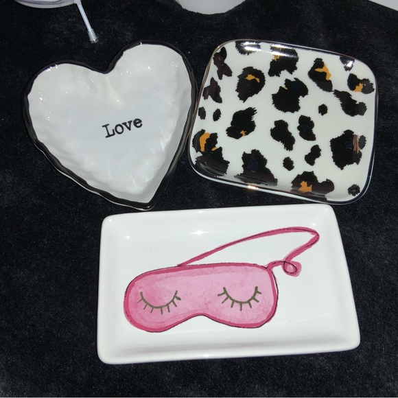 Ceramic Vanity Trinket Dishes - Set of 3 NEW! - Picture 2 of 7